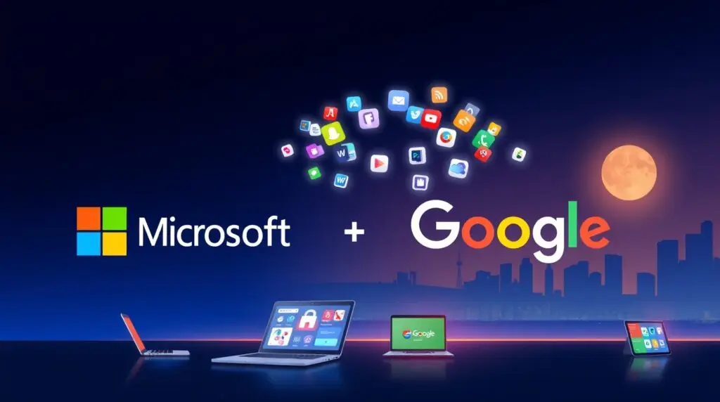 مائیکروسافٹ اور گوگل کا تعاون